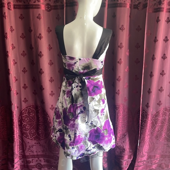 3/$20 Y2K Does Rockabilly Purple & Black Circle Sundress Byer Size Seven - Picture 4 of 11